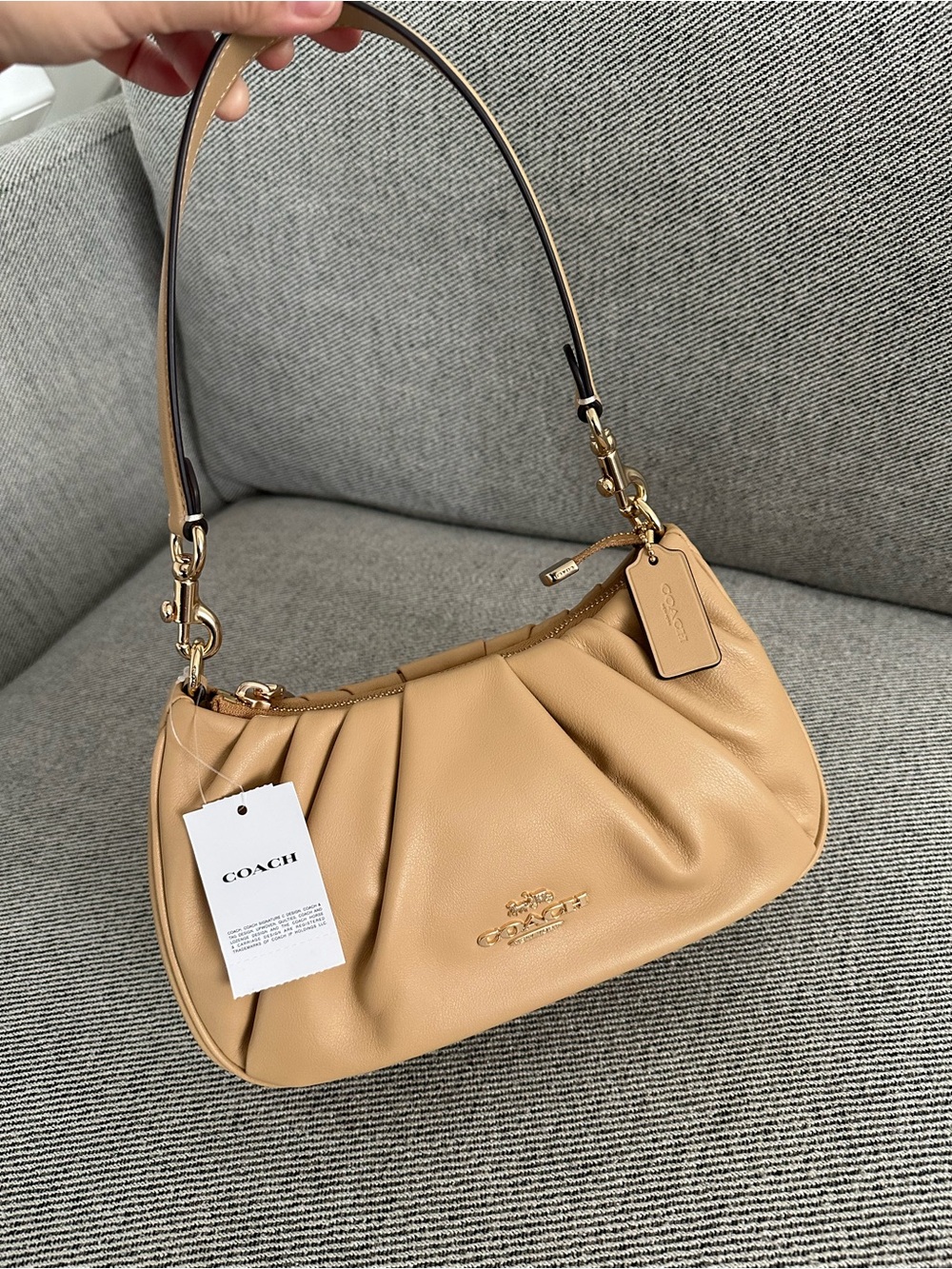 NWT coach Teri Shoulder Bag With Ruching CT761 new in plastic